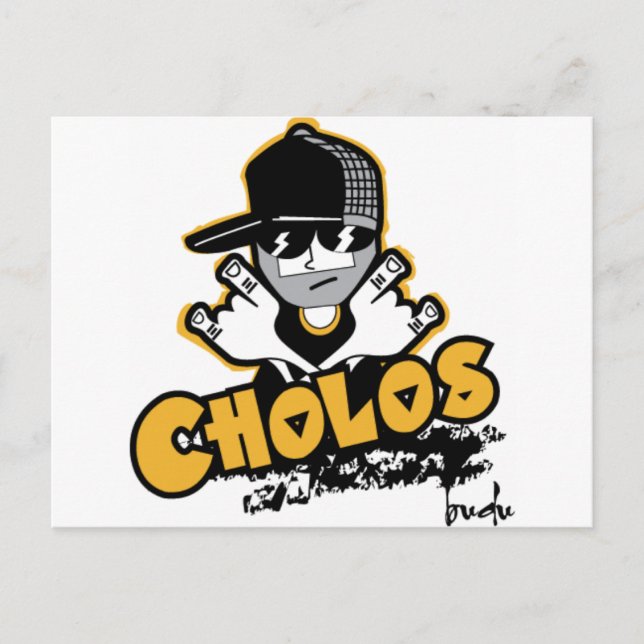 Postal Cholos de BuDu (Anverso)