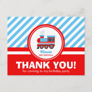 Postal Choo Choo Train Gracias Cartas