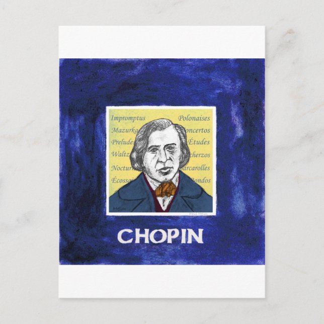 Postal Chopin (Anverso)
