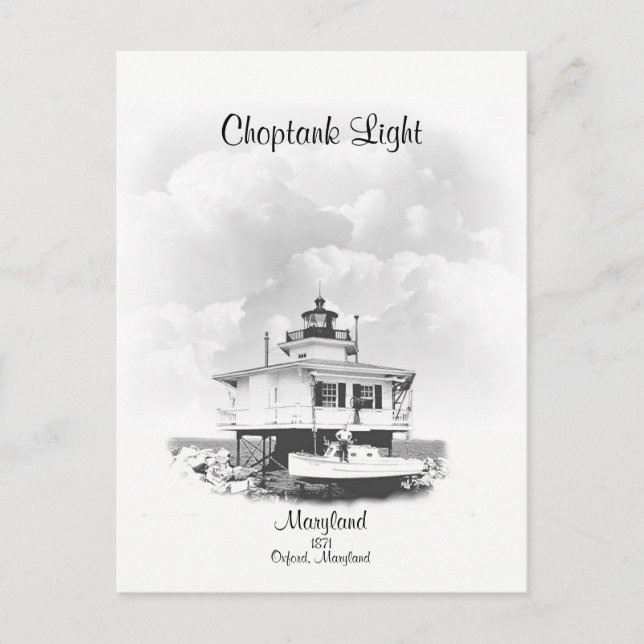 Postal Choptank Light- Maryland (Anverso)
