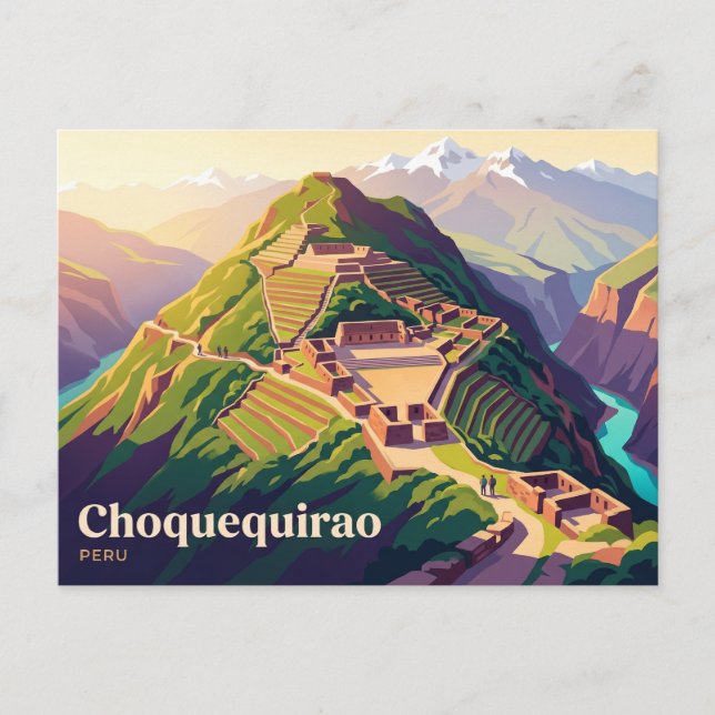 Postal Choquequirao Perú (Anverso)