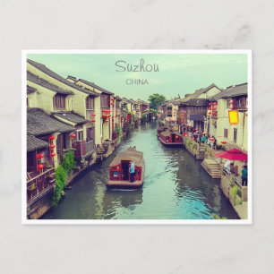 Postal Chou Xing Hua Suzhou Arte chino vintage