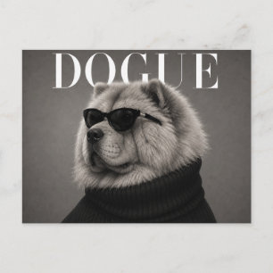 Postal Chow Chow Editorial de Moda de Lujo