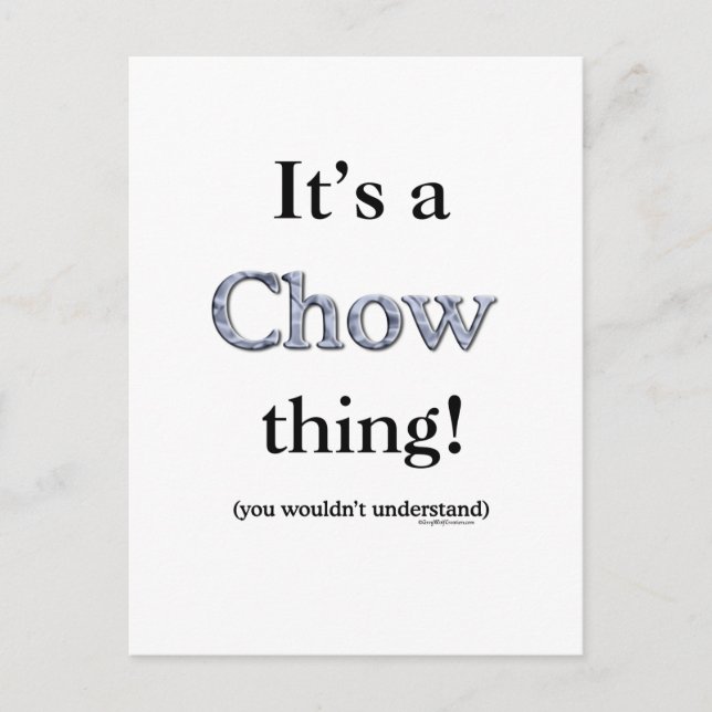 Postal Chow Chow Thing (Anverso)
