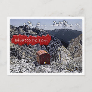 Postal - choza alpina Bivacco De Toni - Dolomiti -