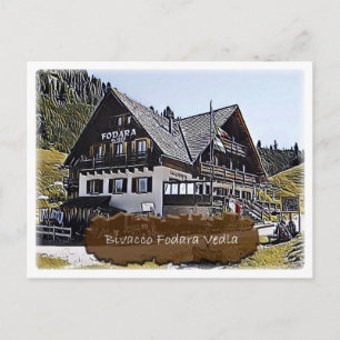 Postal - choza alpina Bivacco Fodara Vedla - Dolomiti -