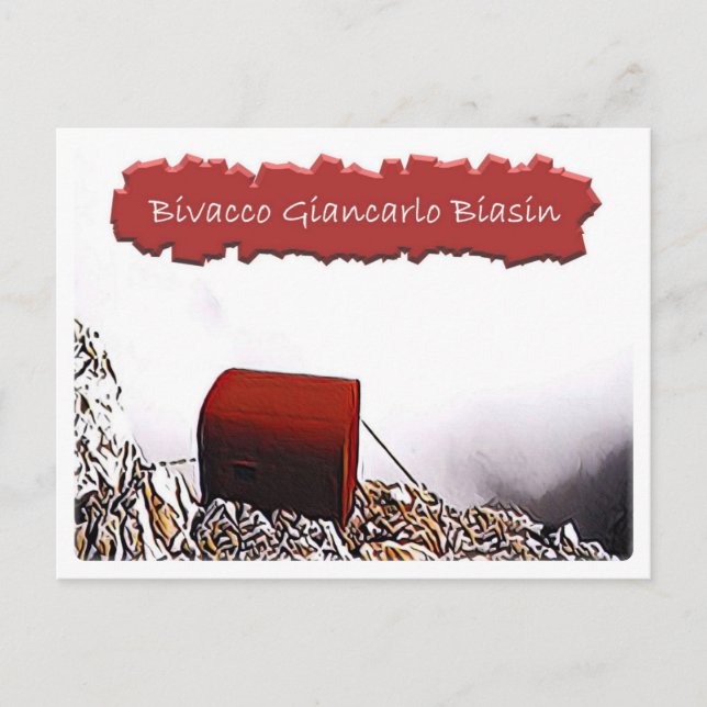 Postal choza alpina Bivacco Giancarlo Biasin - Dolomiti - (Anverso)