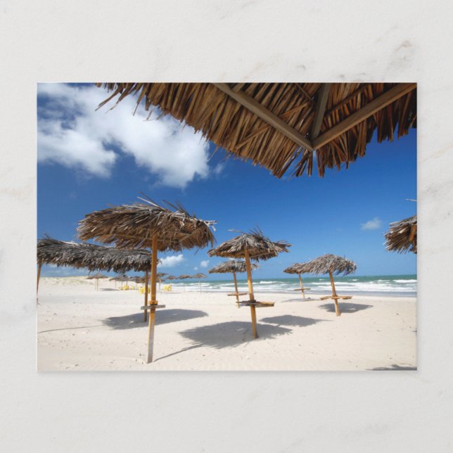 Postal Chozas |Brazil de la playa (Anverso)