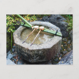 Postal Chōzubachi en el templo Ginkaku-ji