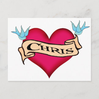 Postal Chris - Camisetas y regalos del Personalizado Hear
