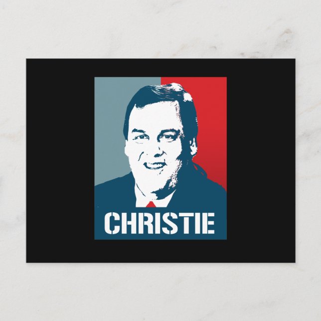 POSTAL CHRIS CHRISTIE POSTER (Anverso)
