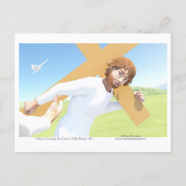 Postal Christ carrying the Cross