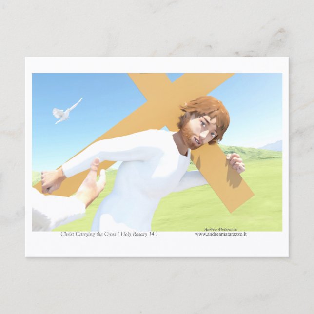 Postal Christ carrying the Cross  (Anverso)