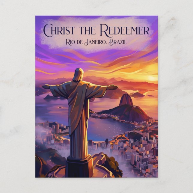 Postal Christ the Redeemer Brazil (Anverso)