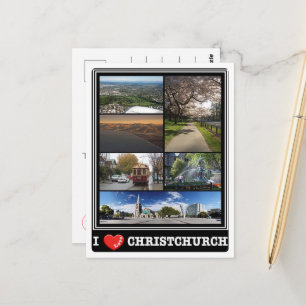 Postal Christchurch - Me encanta - Nueva Zelanda -