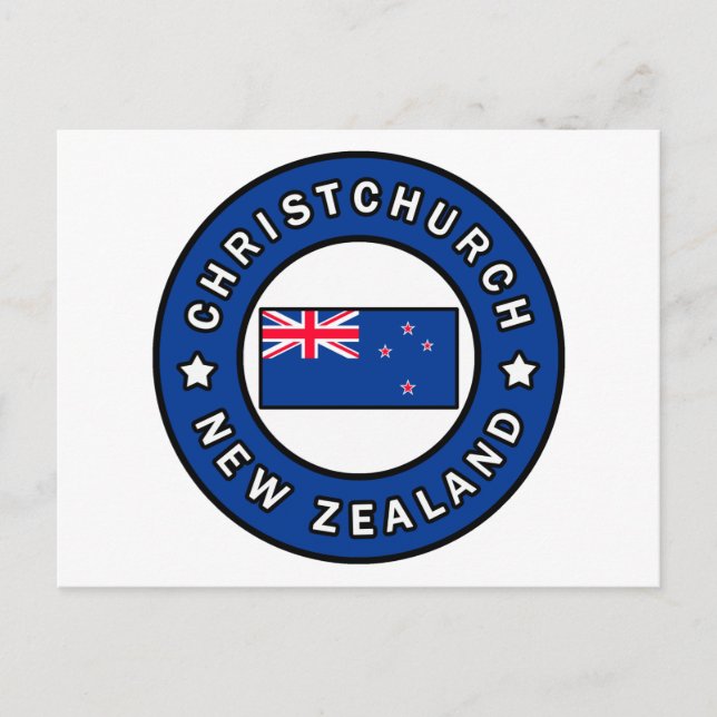 Postal Christchurch Nueva Zelanda (Anverso)