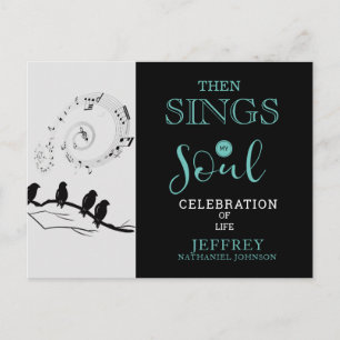 Postal Christian entonces canta mi alma de celebración de