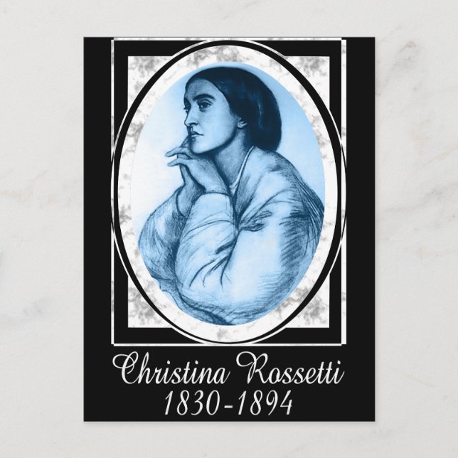 Postal Christina Rossetti (Anverso)