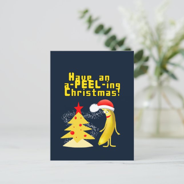 Postal Christmas Banana (Anverso de pie)