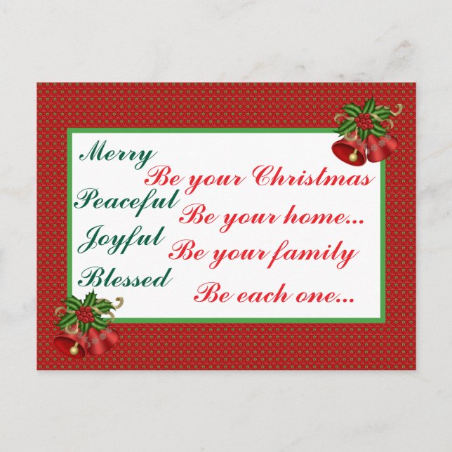Postal Christmas Blessing  (Anverso)