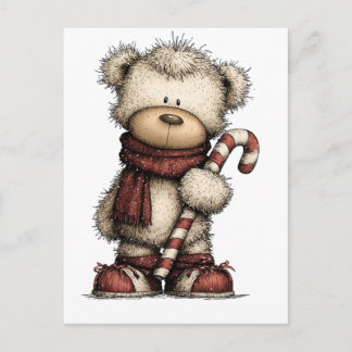 Postal Christmas Clipart Collection | Teddy Bear 