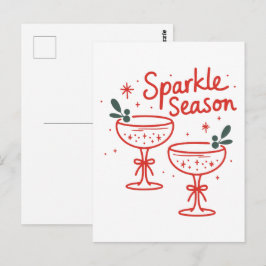 Postal Christmas Cocktails Sparkle Season 