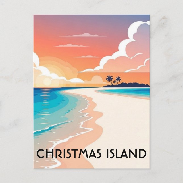 Postal Christmas Island Travel (Anverso)