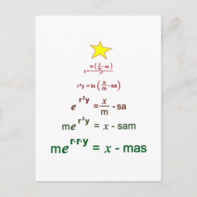 Postal Christmas Math (Anverso)