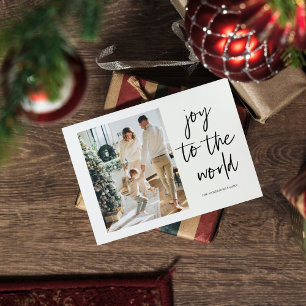 Postal Christmas Photo Family And Joy To The Family