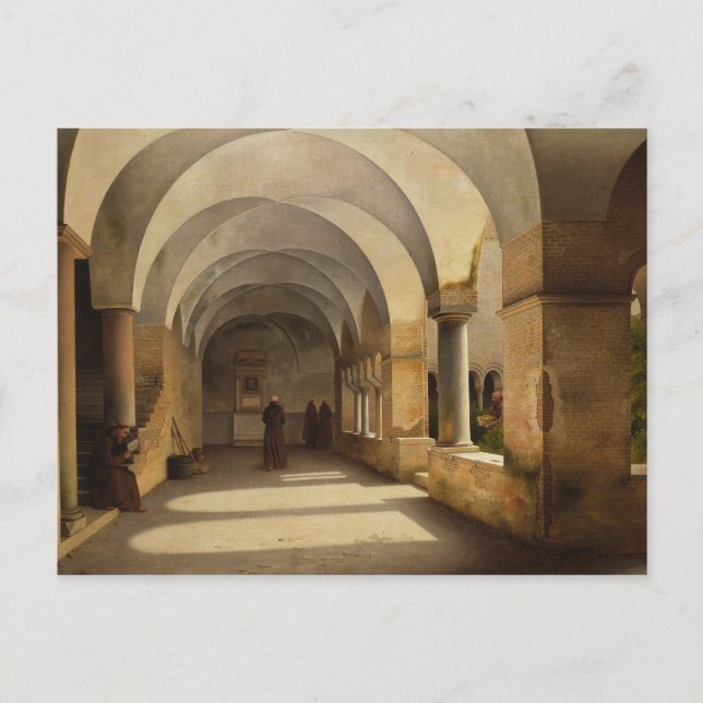 Postal Christoffer Wilhelm Eckersberg - The Cloisters (Anverso)