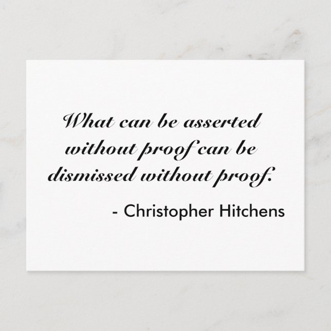 Postal Christopher Hitchens (Anverso)