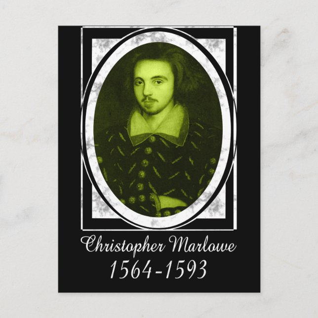 Postal Christopher Marlowe (Anverso)