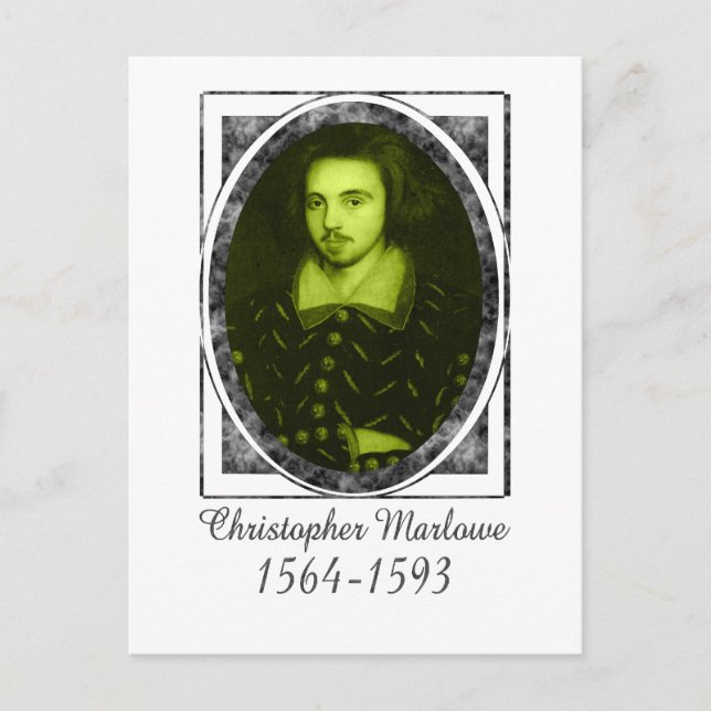 Postal Christopher Marlowe (Anverso)
