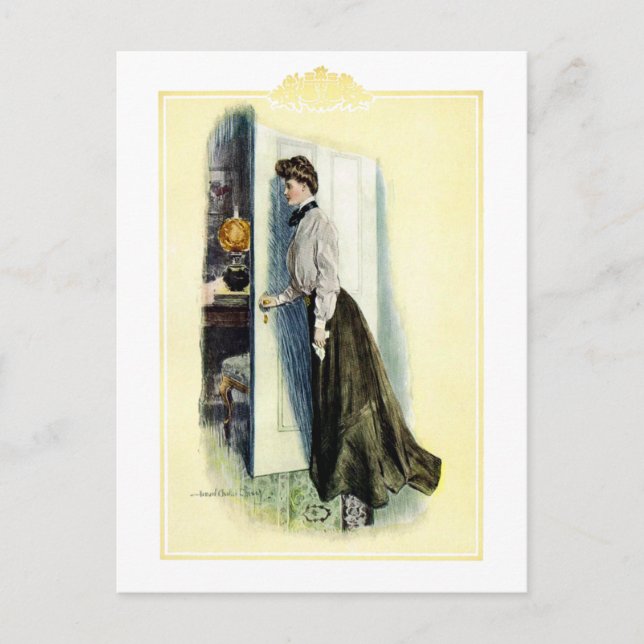 Postal Christy Chica - Howard Chandler Christy (Anverso)