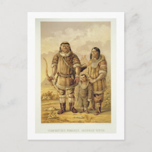Postal Chukchi Nomads, grabado por Winckelmann y Sons (