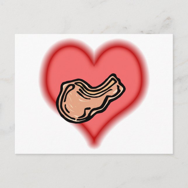 Postal chuleta de cerdo (Anverso)