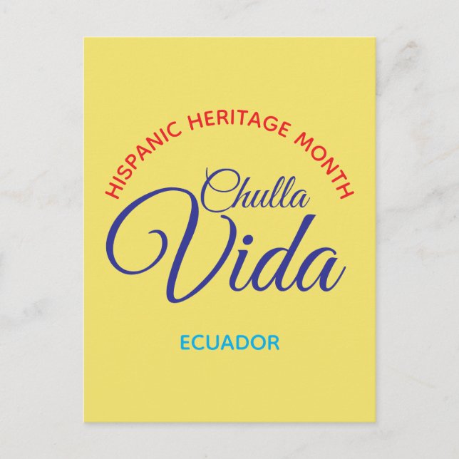 Postal Chulla Vida / Ecuador  (Anverso)