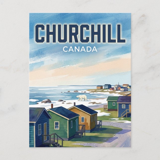 Postal Churchill Canadá (Anverso)