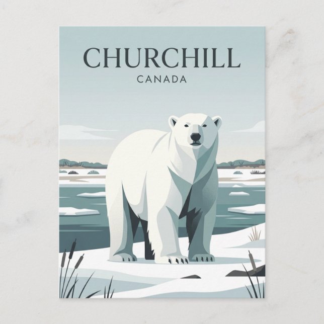 Postal Churchill Canadá (Anverso)