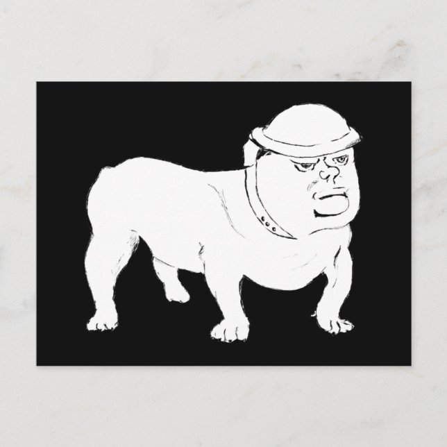 Postal Churchill como Bulldog (Anverso)