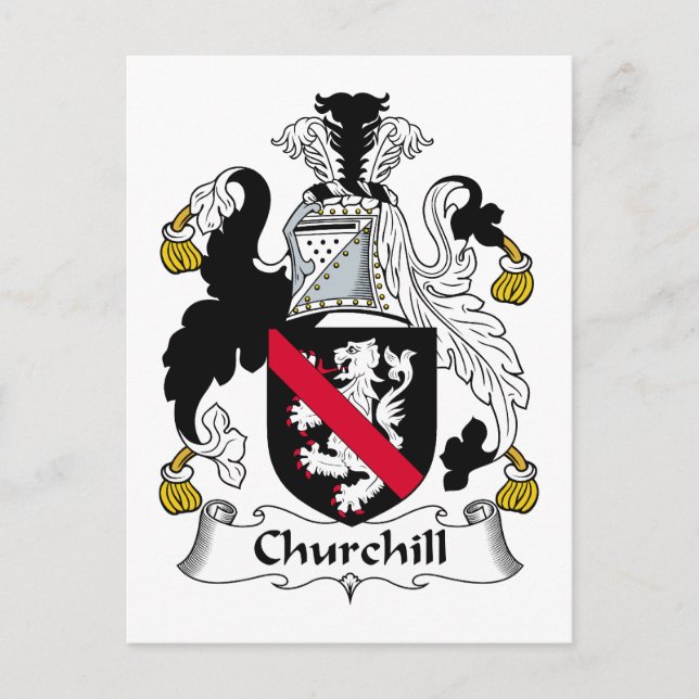 Postal Churchill Family Crest (Anverso)