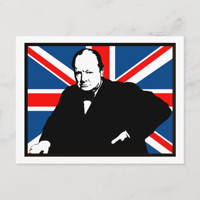 Postal Churchill y Union Jack (Anverso)