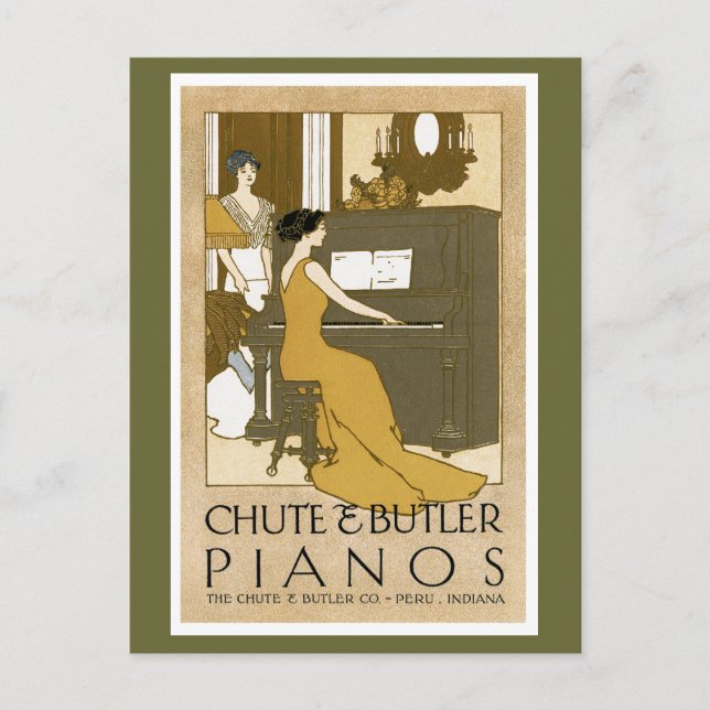 Postal Chute y Butler Pianos (Anverso)