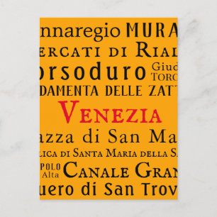 Postal ¡Ciao Venezia!