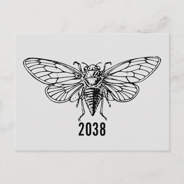 Postal Cicadas 2038 (Anverso)