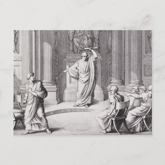 Postal Cicero Denouncing Catiline (Anverso)