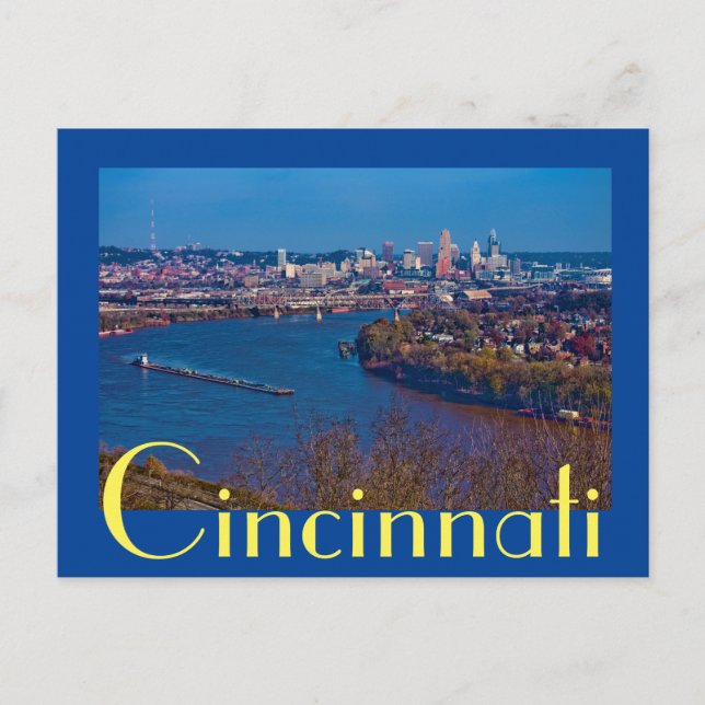Postal Cicinnati, Ohio, La Ciudad de la Reina (Anverso)