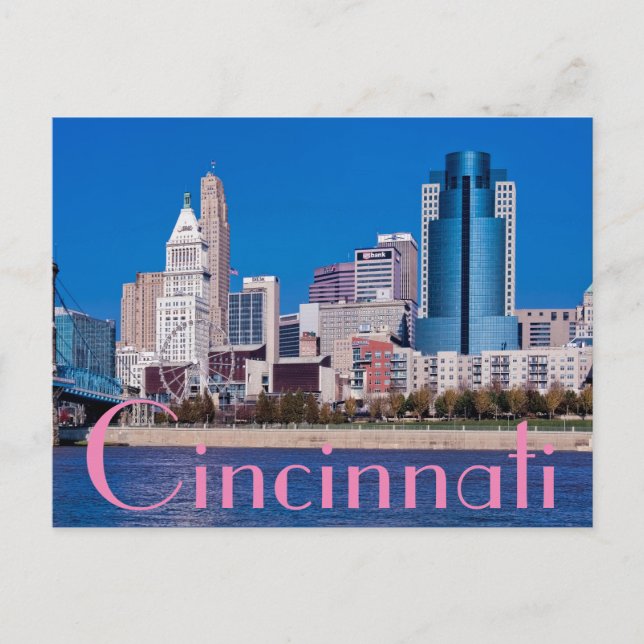 Postal Cicinnati, Ohio, La Ciudad de la Reina (Anverso)