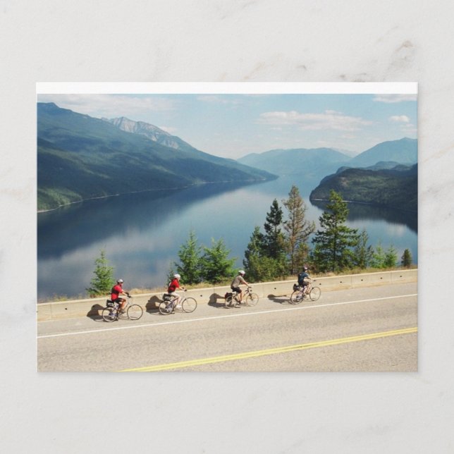 Postal Ciclismo a lo largo de Hwy 6 - Slocan Lk - Columbi (Anverso)