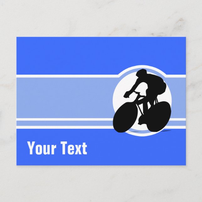 Postal Ciclismo azul (Anverso)